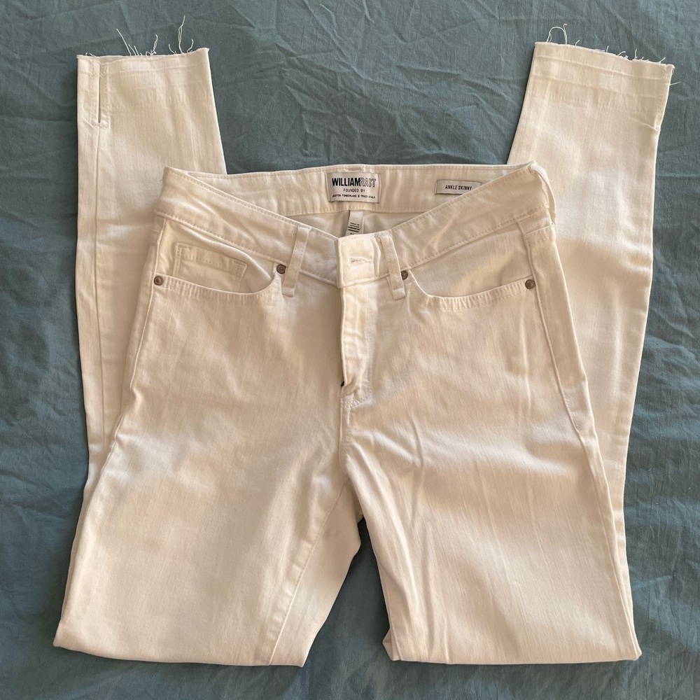 FINAL SALE❤️William Rast• bright white skinny jeans
